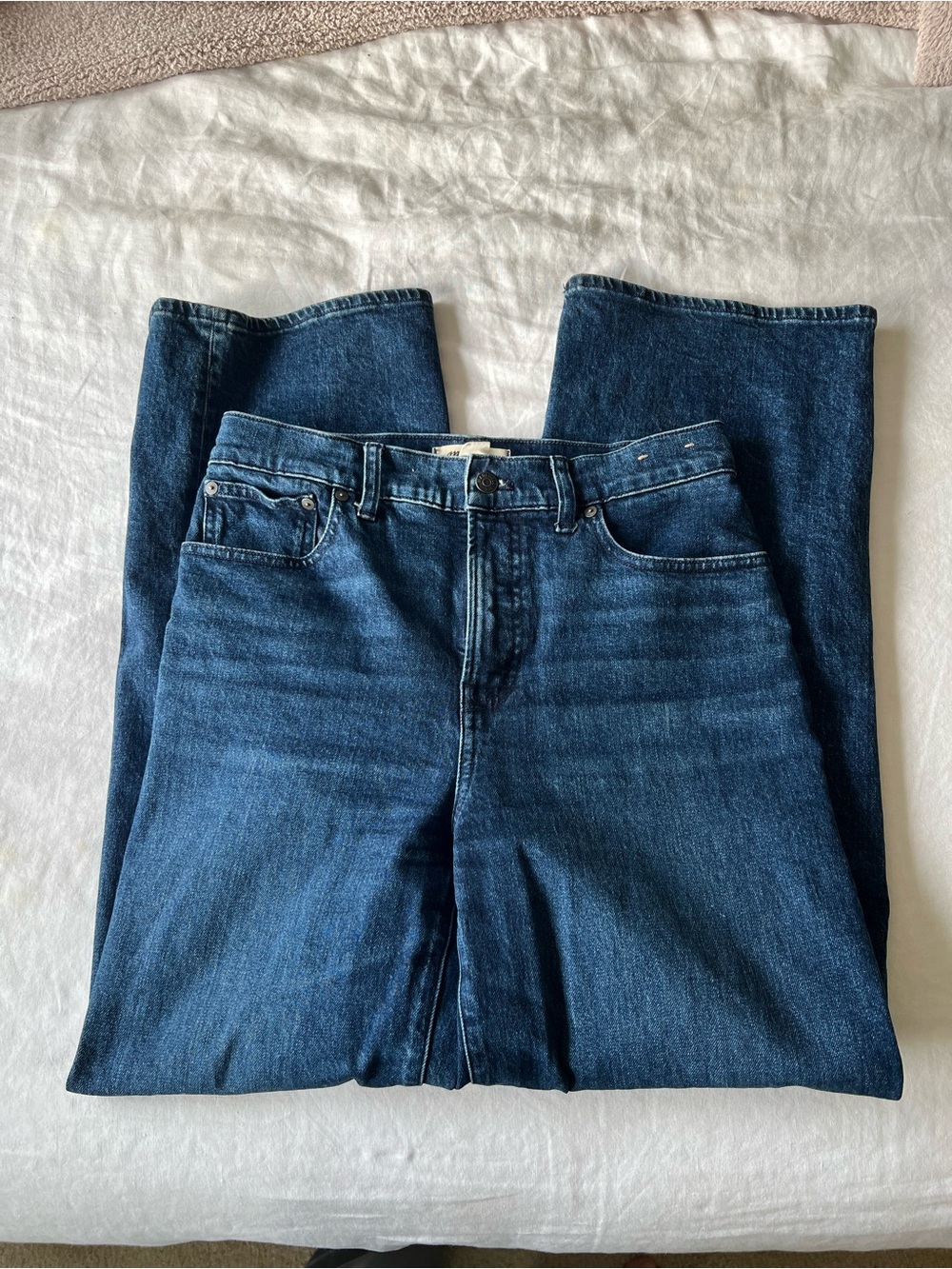 Madewell women’s Dark Blue perfect vintage wide leg Jeans